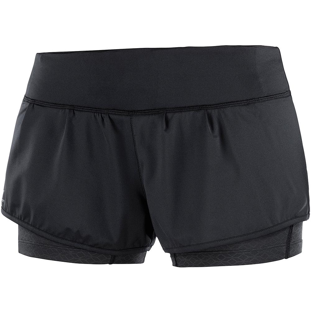 Shorts Salomon Femme Noir - Salomon ELEVATE AERO W - France (4308-AHFUO)